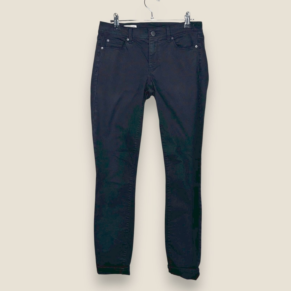 Gap 1969 Legging Jeans Women Size 25R Black Denim Pants Casual Stretch